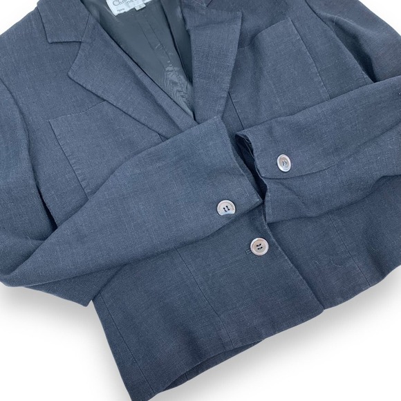 Vintage CHRISTIAN DIOR cropped rayon linen blazer jacket - Picture 13 of 13